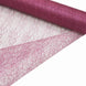 19" | 5 Yards Fuchsia Glitter Deco Mesh Abaca Scrunch Roll | Wholesale Fabric