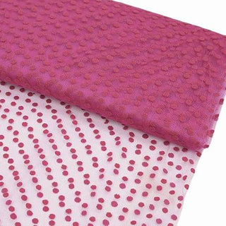 Add a Pop of Charm with Fuchsia Polka Dot Tulle Fabric
