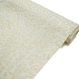54inchx10 Yards Ivory Leopard Print Taffeta Fabric Roll, DIY Animal Print Fabric Bolt#whtbkgd