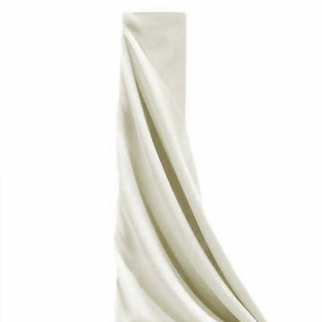 54"x10 Yards Ivory Polyester Fabric Bolt DIY Craft Fabric Roll