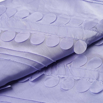 54"x5 Yards Lavender Lilac Petal Taffeta Fabric Bolt, Leaf Taffeta DIY Craft Fabric Roll