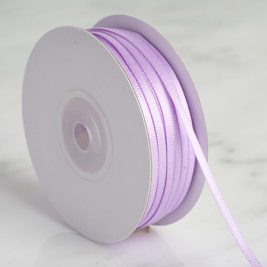 100 Yards 1/8inch Lavender Lilac Satin Ribbon