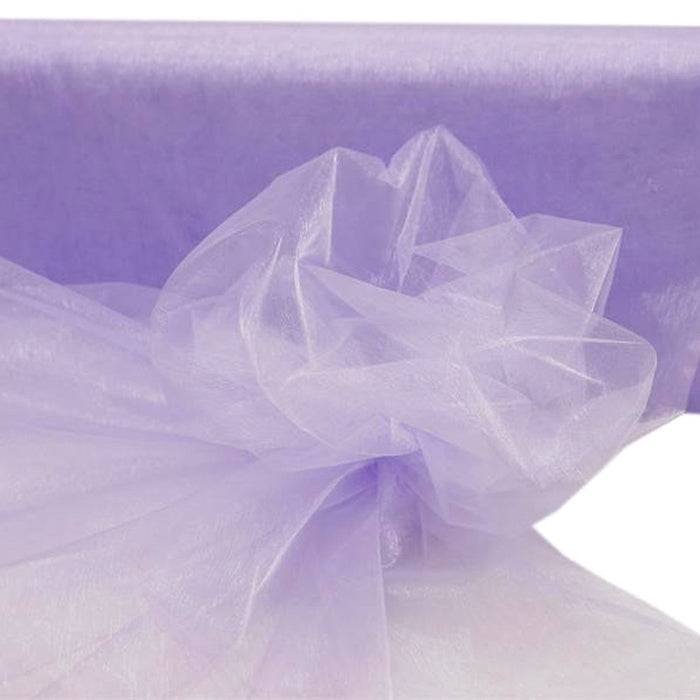 54inch x 40 Yards Lavender Lilac Sheer Organza Fabric Bolt, DIY Craft Fabric Roll#whtbkgd