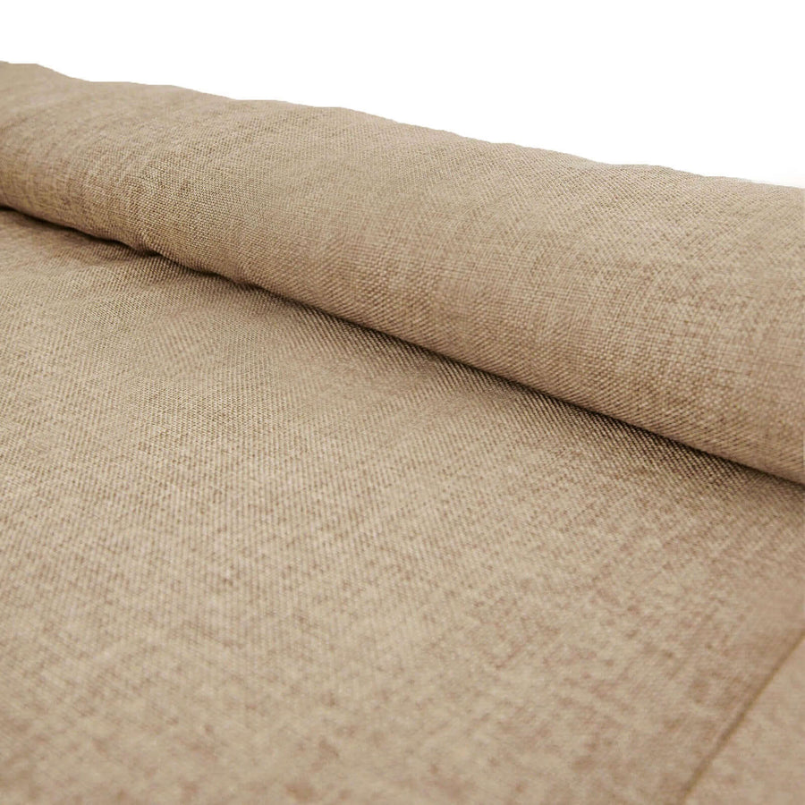 54inch x10 Yards Natural faux Burlap Fabric Roll, Jute Linen DIY Fabric Bolt