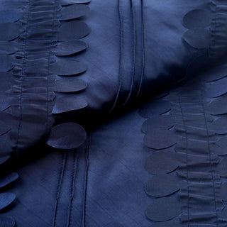 Navy Blue Petal Taffeta Fabric - Perfect for Event Decor