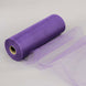 12inches x 100 Yards Purple Tulle Fabric Bolt, Sheer Fabric Spool Roll For Crafts