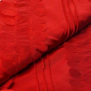 Radiant Red Petal Taffeta Fabric Bolt for Stunning Event Décor