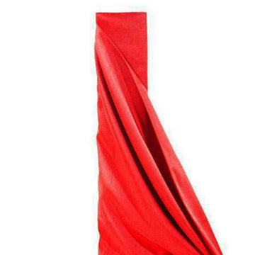 54"x10 Yards Red Polyester Fabric Bolt DIY Craft Fabric Roll