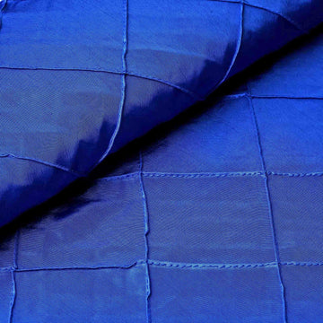 54"x10 Yards Royal Blue Pintuck Taffeta Fabric Bolt, DIY Craft Fabric Roll