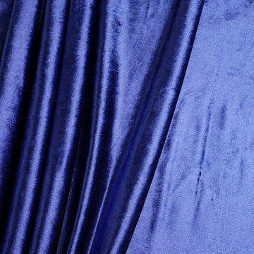 65"x5 Yards Royal Blue Soft Velvet Fabric Bolt, DIY Craft Fabric Roll