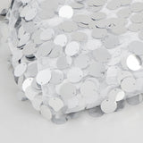 Add a Touch of Elegance with Silver Big Payette Sequin Fabric