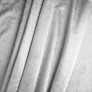 Add a Touch of Elegance with Silver Soft Velvet Fabric Bolt