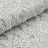54 Inch x 4 Yards Silver / White Tulle Lace Sequin Fabric Roll, DIY Craft Fabric Bolt