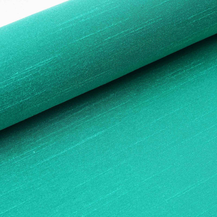 12 Inch x 10 Yards | Premium Slub Polyester Fabric | Hunter Green Bolt | TableclothsFactory