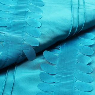 Turquoise Petal Taffeta Fabric Bolt for Stunning Event Décor