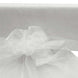 54" x 40 Yards White Sheer Organza Fabric Bolt