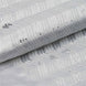 54inch x 4 Yards White / Silver Iridescent Party Sequin Design Polyester Fabric Bolt