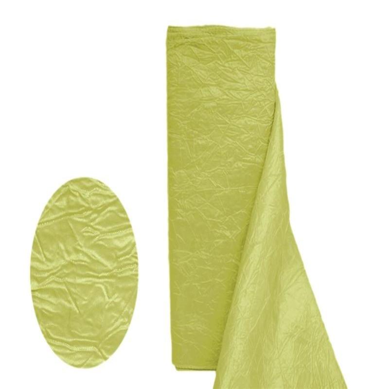 12inches x 10 Yards | Yellow Crinkle Crushed Taffeta Silk Drapery Fabric Bolt 