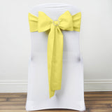 5 PCS | 6" x 108" Yellow Polyester Chair Sash