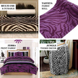 Zebra Print Fabric By the Yard | Taffeta Fabric