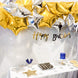 2 Pack | 16inch 4D Metallic Gold Star Mylar Foil Helium or Air Balloons