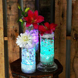4 Pack White Waterproof Submersible LED Vase Lights With IR Remote