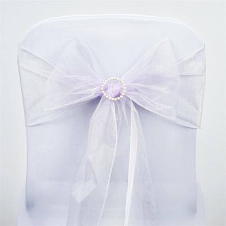 Create Unforgettable Memories with Lavender Lilac Sheer Organza Chair Sashes
