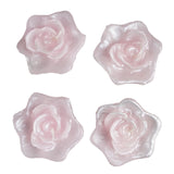 4 Pack | 2.5inches Pink Rose Flower Floating Candles, Wedding Vase Fillers#whtbkgd